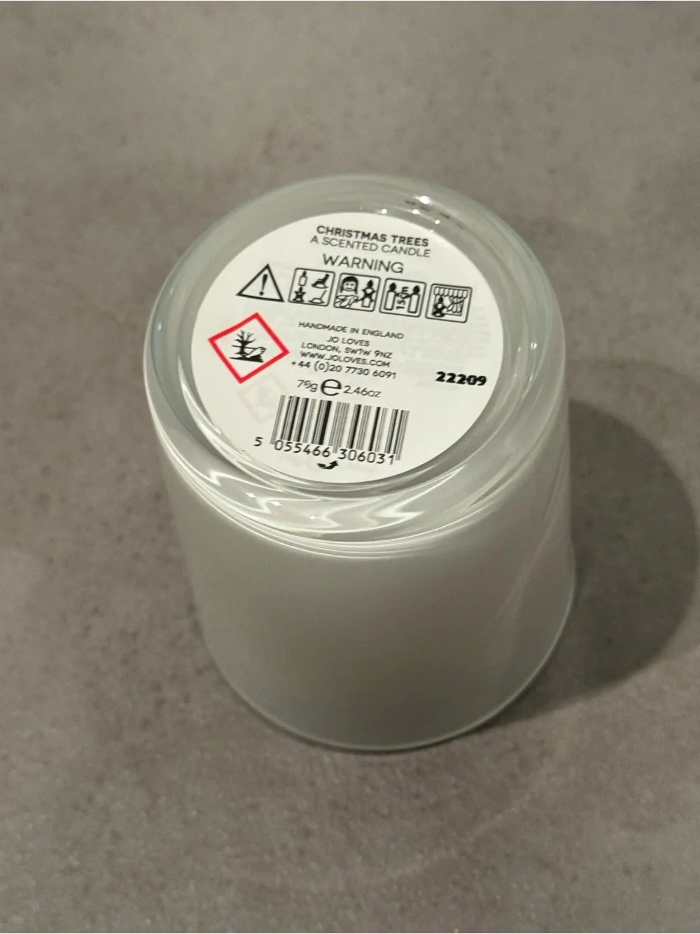 Jo Loves Christmas Trees Candle 70g Travel Size – New & Unused